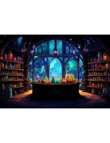 Toile de Fond Salle de Potions du Sorcier pour Halloween BRP8-200 est présent 