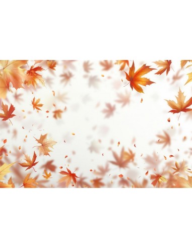 Toile de Fond Sol Feuilles d'Automne Tombant Lumineux RR8-279 français