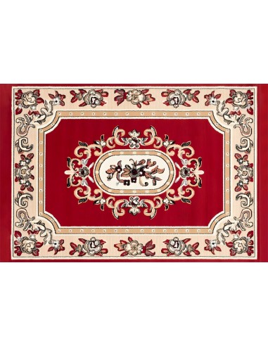 Toile de Fond Sol Élégant avec Tapis Rouge et Beige RR8-296 pas cheres